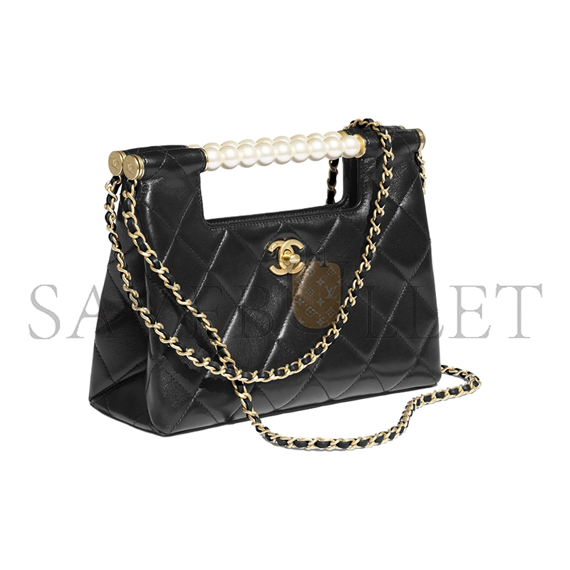 CHANEL PEARL HANDLE BAG AS5413 (24*18*8cm)